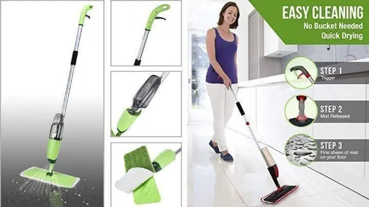 Spray mop for flor cleaner