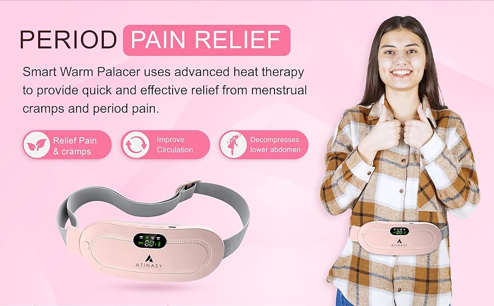 Cordless Menstrual Cramp Relief Massager,