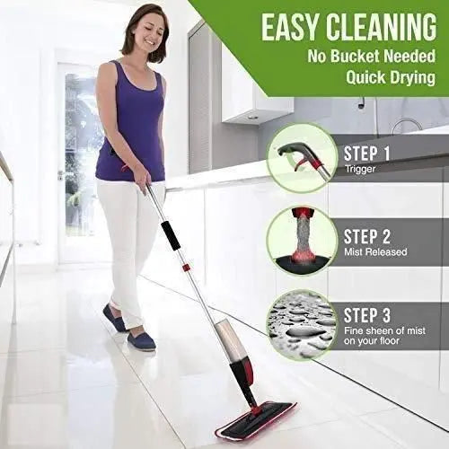 Spray mop for flor cleaner